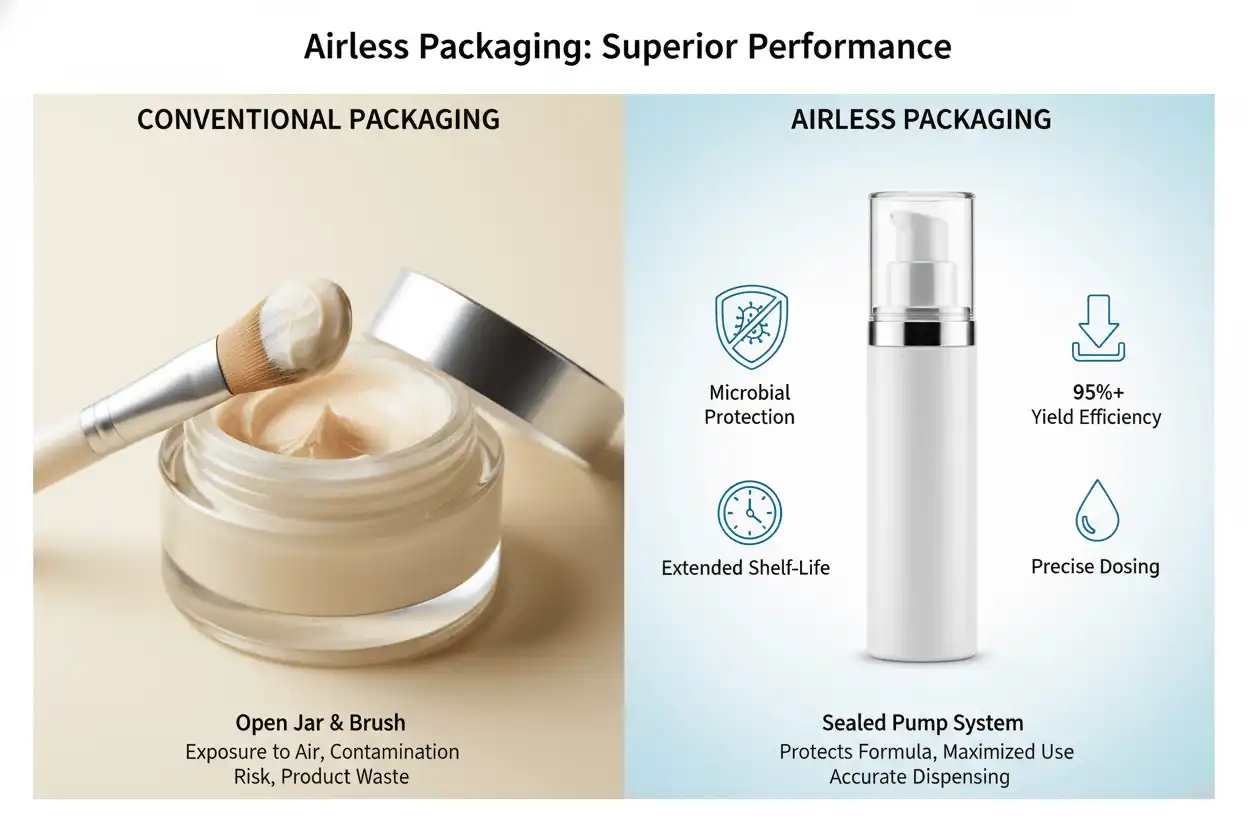 A Technical Guide to Airless Pump Bottles for Advanced Skincare Packaging